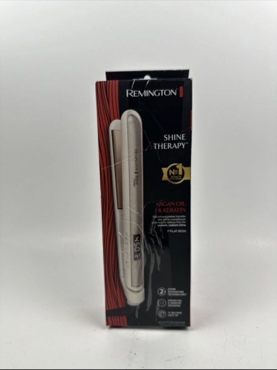 Remington Other - Remington Shine Therapy 1 inch Hair Straightener, Flat Iron Infused w/Argan Oil